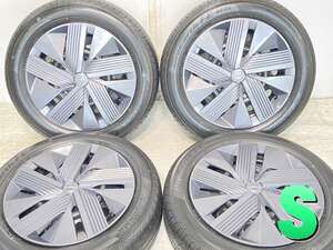 中古タイヤ サマータイヤ ホイールセット 4本セット 185/60R16 日産純正 16x5.5 100-4穴 ヨコハマ ブルーアース　AE30