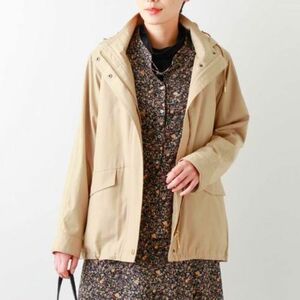  new yo- car compact gyaba liner attaching Mod's Coat beige lady's 9 number size NEW YORKER close year of model 