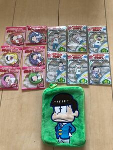 おそ松さん 缶バッジ アクリルキーホルダー 6種 ポーチ