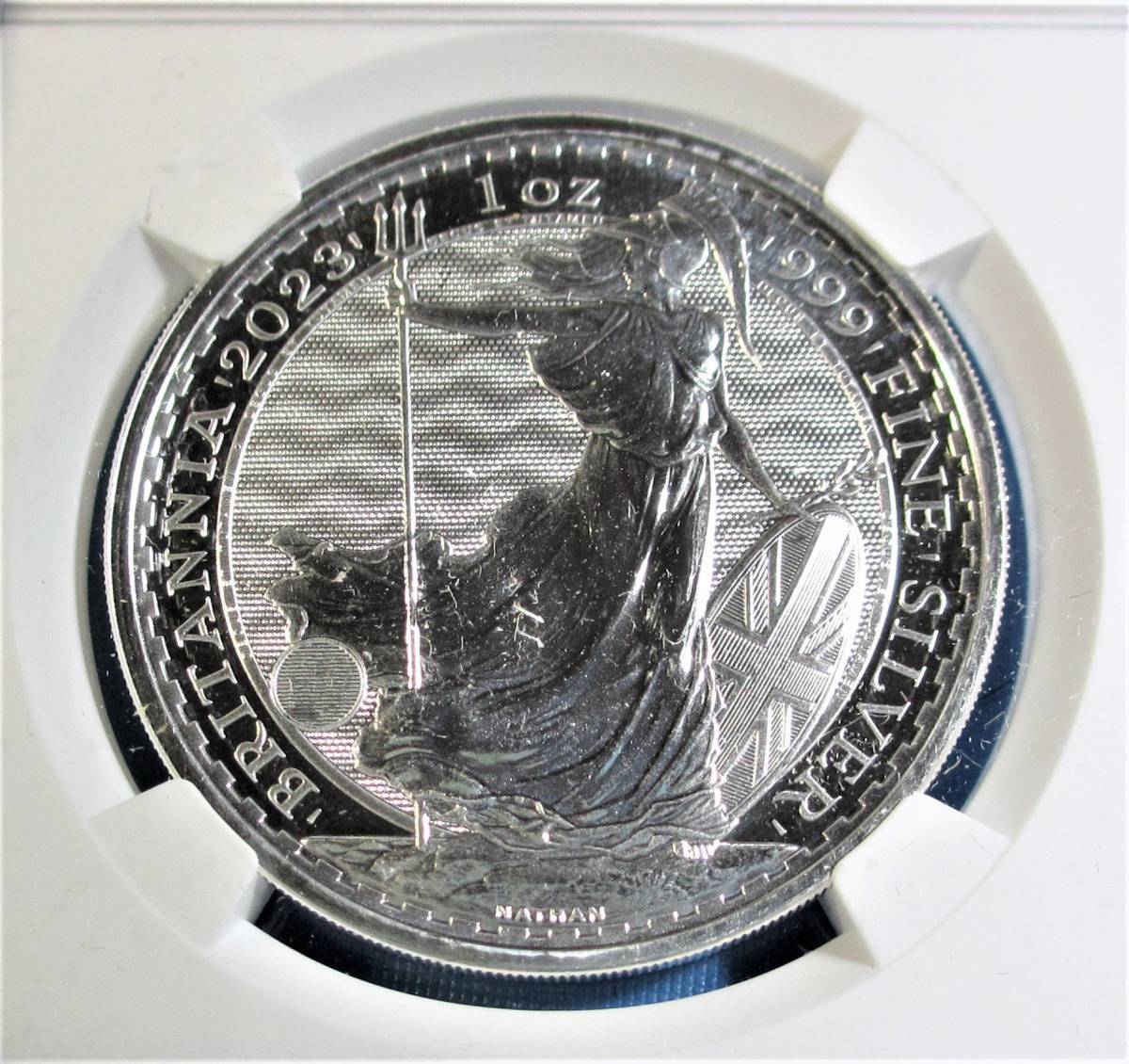 最高鑑定 イギリス 2022年 ブリタニア 2￡ １oz.999銀貨 NGC PF70 UCAM