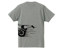 スピードアディクト サイドプリント T-shirt GRAY L/霜降りグレー世界最速のインディアンバートマンローvincent black shadowhrdアメカジ_画像4