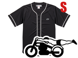 胸スピードアディクト BASEBALL SHIRT BLACK S/黒ベースボールシャツホワイトソックスwhite sox半袖シャツ刺繍ワッペンユニフォームドライ