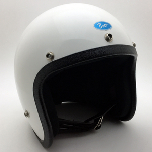 送料無料 Dead Stock 新品 箱付 BUCO WHITE 58cm/ブコ白nosビンテージヘルメットハーレーチョッパーバイクblue line gtスモールブコ70small