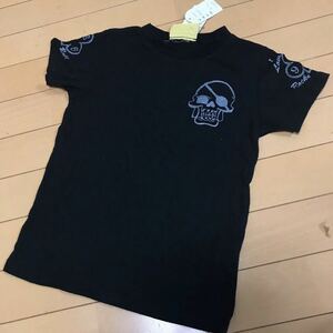 新品 ◆ 前後袖かっこいい！ ◆ 半袖Tシャツ ◆ 120 ドクロ スカル