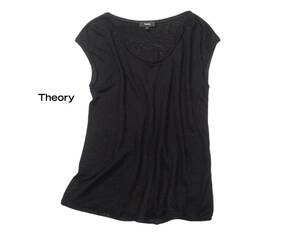 Theory セオリー リネン プルオーバーカットソー S