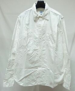 POST O'ALLS OVERALLS Post Overalls oxford work shirt L white America made 