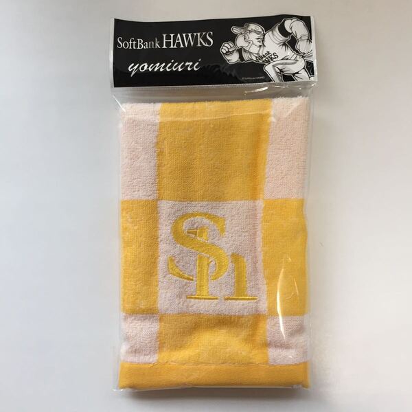 新品 SoftBank HAWKS ソフトバンク タオル 黄色 読売新聞 非売品