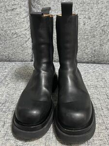 サイズ43 BOTTEGA VENETA(ボッテガ ヴェネタ)Lug Boots サイドゴア ラグ ブーツ ブラック