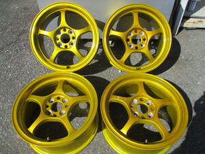 ＲＡＹＳ グラムライツ ５７Ｃ☆１５×６．５Ｊ ＋４３☆ＰＣＤ１００☆キャンディーゴールド☆コンパクトカー/軽自動車/カスタム軽カー