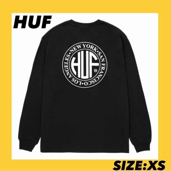 HUF ロンT 黒　XS 新品未使用