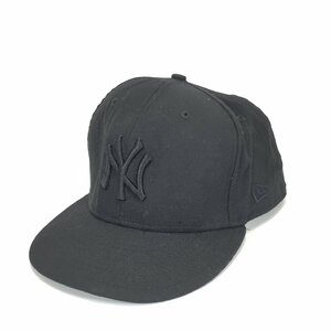 4040-60【 NEW ERA 】 ニューエラ キャップ NY ニューヨーク ヤンキース ベースボール 刺繍 ブラック 黒 コットン 帽子 AN11493 CA40289