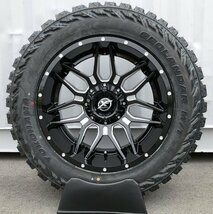 20x10J シルバラード デナリ XF OFFROAD XF222 20インチマッドタイヤホイール YOKOHAMA GEOLANDAR MT G003 275/55R20 295/55R20 33インチ_画像2