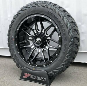 20x10J SURF PRADO TACOMA XF OFFROAD XF222 20 ДЮЙМОВ КОЛЕСО С ГРЯЗЕВЫМИ ШИНАМИ YOKOHAMA GEOLANDAR MT G003 275/55R20 295/55R20 33 дюйма