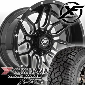 20x10J GMC シエラ ナビゲーター XF OFFROAD XF222 20インチマッドタイヤホイールセット YOKOHAMA GEOLANDAR X-AT 285/55R20 33x12.50R20