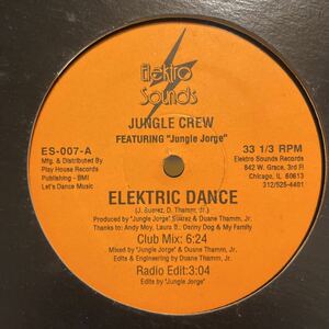 jungle crew / elektric dance 12inch electro acid house CR-0041