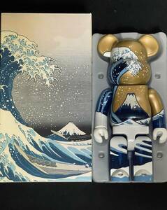 BE@RBRICK 400% 富士山ベアブリック 葛飾北斎 冨嶽三十六景神奈川沖浪裏