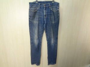 s51◆Levi's 511 スリムストレート ジーンズ◆リーバイス 15年製 ｗ34 インディゴ ストレッチ入 スキニー デニムパンツ ジーパン 5E