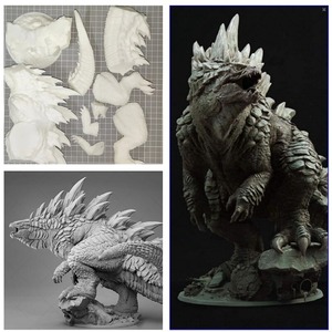 ゴジラ ビッグガレキ 25cm × 30cm GODZILLA モンスター・ヴァース レジェンダリーゴジラ ガレージキット 樹脂 レジン キット