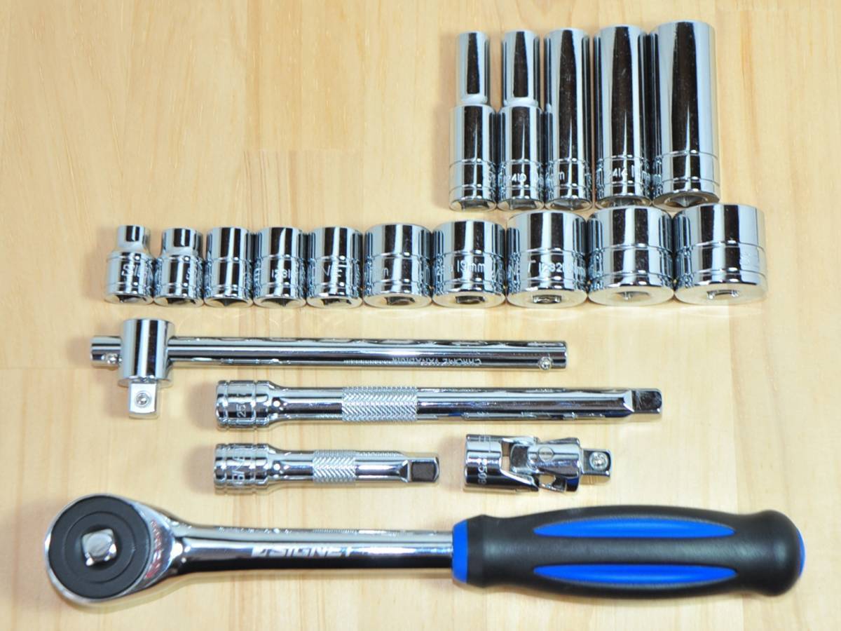 ★SIGNET 9.5sq ツイスター ラチェットハンドル ソケット ディープ 