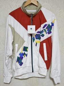 [ tag attaching storage goods ] rare Rena un× wing bru Don tennis reverse side nappy Zip up blouson jacket LL made in Japan 80's 90's Showa era [ free shipping ]