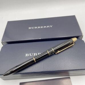 バーバリー 多機能ボールペン ツイスト式 ブラック×ゴールド 未使用品 BURBERRY 万年筆 シャーペン の画像4