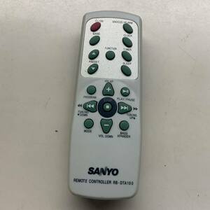 【K-3-208】SANYO サンヨー オーディオ用リモコン RB-DTA100