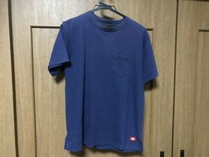 Ｓ/古着 ディッキーズ Dickies 半袖 ポケット付きTシャツ メンズ 紺色