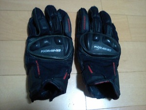 KOMINE GK-130 premium lai DIN g glove ARME(arume)go-to leather M size Komine 