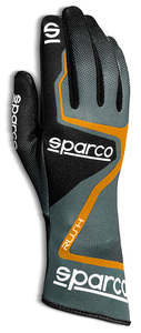 SPARCO（スパルコ） カートグローブ RUSH グレーxオレンジ XSサイズ 内縫い シリコングリップ