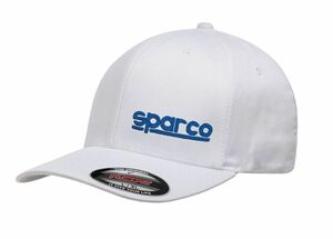 SPARCO（スパルコ） ベースボールキャップ CAP FLEX-FIT 2019 ホワイト Lサイズ・XLサイズ