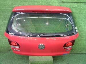 VW ゴルフ DBA-1KCAX バックドア リア テールゲート ASSY TSIコンフォートライン CAX LY3D H22年 赤 レッド