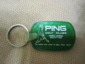 ★★PING　ピン　キーホルダー　緑　特定記録発送★★