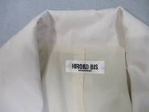 HIROKO　BIS　レディース　ジャケット　HIROKO　KOSHINO　クリーム・ベージュ系　１３ＡＢ　ヒロコインターナショナル（株）_画像7