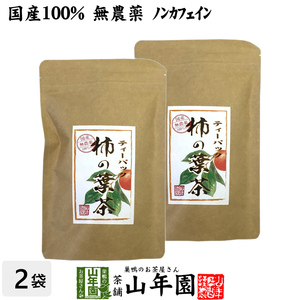 健康茶 柿の葉茶 30g(1.5g×20パック)×2袋セット 国産無農薬 鹿児島県産 ノンカフェイン 送料無料