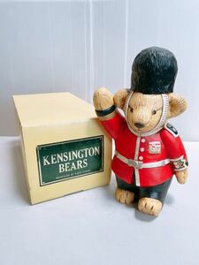 【貯金箱 】KENSINGTON BEARS ケンジントンベアーズ　ロンドン兵　兵隊　クマ　置物　昭和レトロ 加藤工芸　バンク　大　陶器　貴重