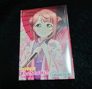 1 上原歩夢　スクエア缶バッジ　着物ver.　マルイ　正月　ラブライブ！　虹ヶ咲学園　hcc