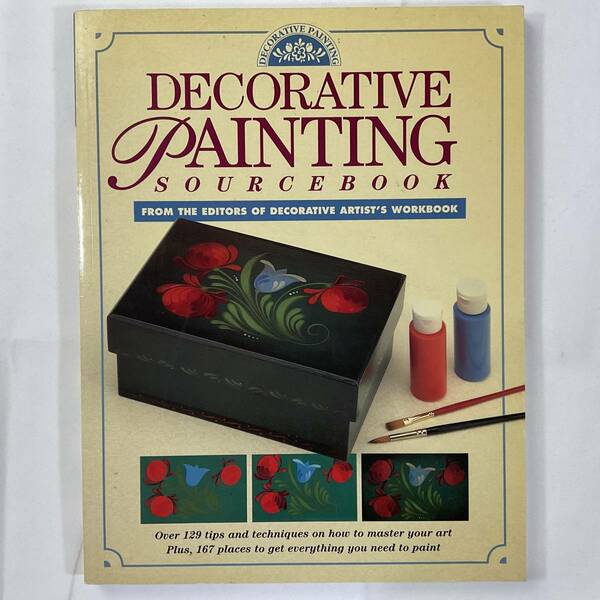 ★手芸本■送料無料 絶版 TOLE トール デザイン■デコラティブペインティング ソースブック DECORATIVE PAINTING ■ARTBOOK_OUTLET■K3-088