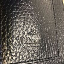 送料込●新品●価20900円 Vivienne Westwood 首掛けカードケース小物小銭入 本牛革 紺⑤ ネックストラップ93cm ヴィヴィアンウエストウッド_画像2