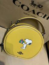 最新値下送料込●新品●価82500円 COACH X PEANUTS スヌーピー クロスボディバッグ フラックスマルチ ショルダー2WAY 2022.10 ピーナッツ_画像9