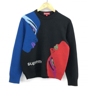 【中古】Supreme シュプリーム 21FW Faces Sweater S ブラック セーター[240010376329]