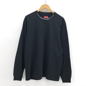 【中古】Supreme シュプリーム 21AW Stars Collar L/S Top M ブラック[240010383654]