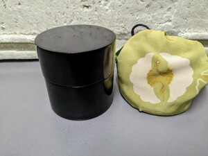 煎茶道具 茶筒 茶入 茶器　袋付き 茶壺 玉川堂 圓 開化堂