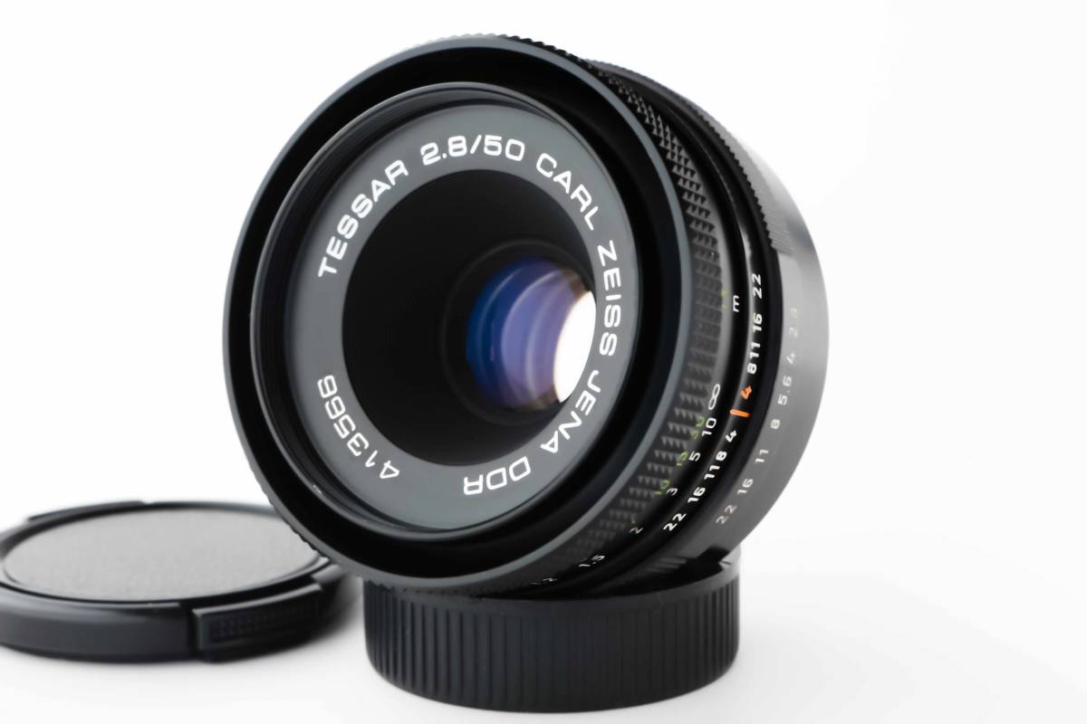 美品/整備品/テスト画像有】 CARL ZEISS JENA TESSAR 50mm f2.8 / M42