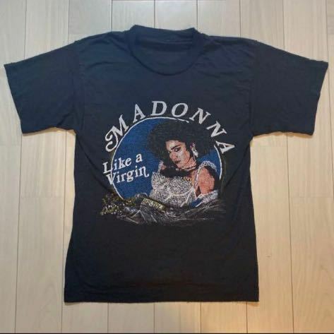 MADONNA 半袖 Tシャツ サイズS Like a Virgin 1985 Vintage Tee キムタク 私物 木村拓哉 ヴィンテージ 80's 古着 ライクアバージン