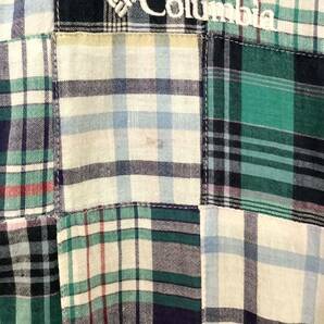 COLUNBIA コロンビア マドラスチェック フルジップジャケット パーカー コットン インド綿 アウトドア ストリート 古着の画像5