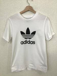 adidas アディダス　トレフォイル ロゴプリント　半袖Tシャツ レディース　スポーツウェア　古着　トレーニング