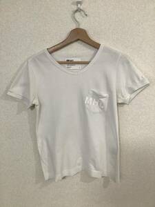 MARGARET HOWELL マーガレットハウエル　ポケットTシャツ VネックTシャツ　セレクト　モード　ドメブラ　古着