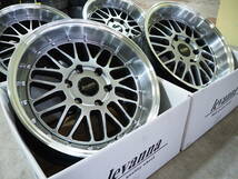 カスタムサイズ 要オーバーフェンダー 深リム メッシュ levanna V10LTH HBK 18inch 6H139.7 9.0J+25 TOYO SD-7 225/45R18 ハイエース_画像1