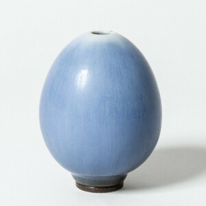 激レアカラー!大変美しい！アイスブルー Gustavsberg Berndt Friberg Ice Blue Egg Vase