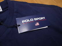 【送料無料 即決】POLO SPORT RALPH LAUREN 復刻 ポロスポーツ ラルフローレン LOGOロゴ USAアメリカ星条旗 TシャツTee ネイビー紺 XL 新品_画像5